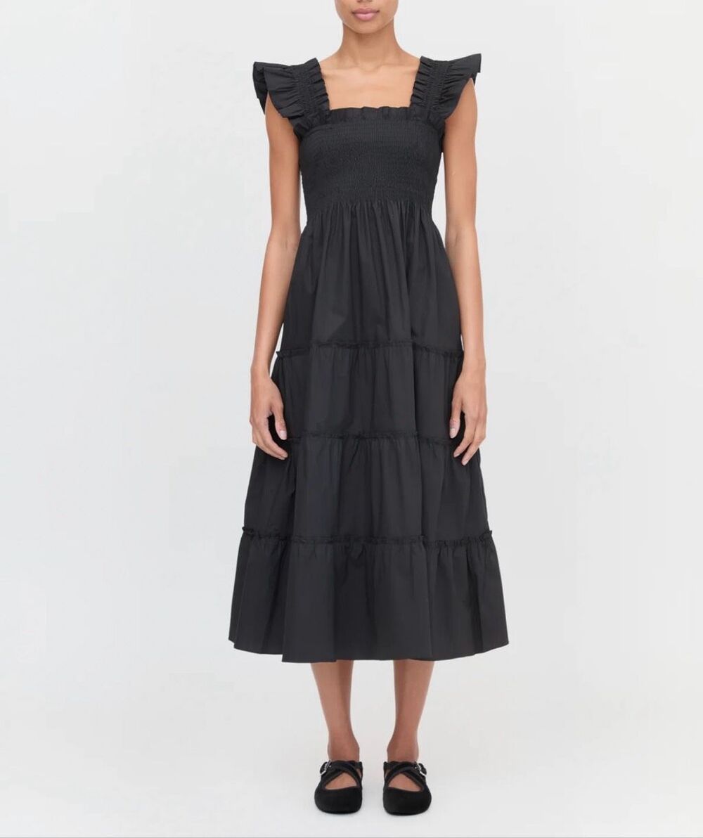 Hill House Ellie The Nap Dress | Black in XXS
